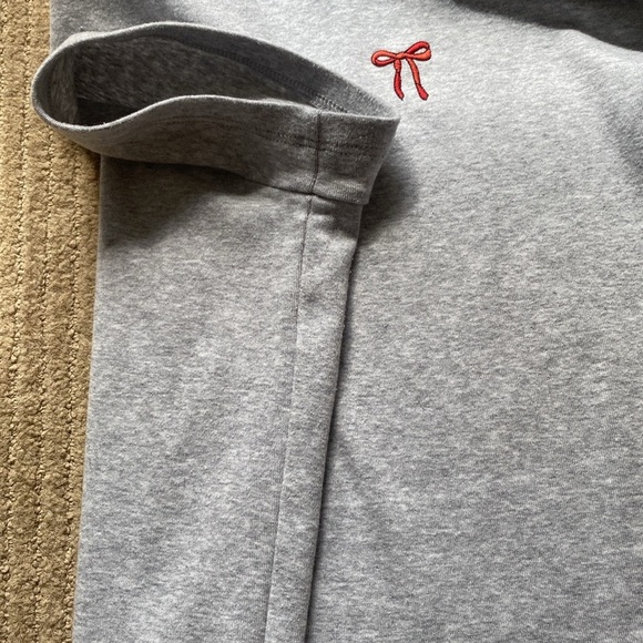 Sunday Best Besthug Little Ribbed T-Shirt, size L, Heather Chrome/Bow - Picture 6 of 7